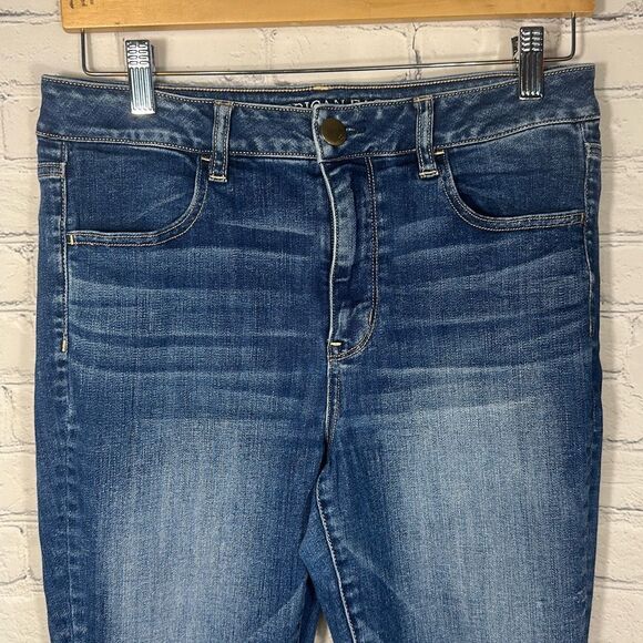 American Eagle Hi Rise Jegging Jeans Womens 10 Super Stretch Legging Denim AE - Picture 2 of 11